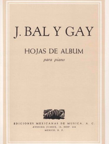 Hojas de álbum [piano] | Jesús Bal y Gay