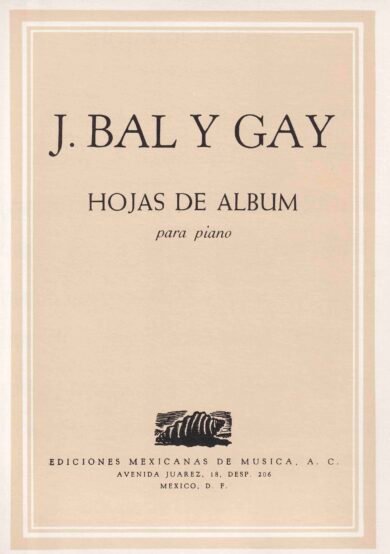Hojas de álbum [piano] | Jesús Bal y Gay