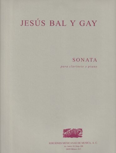 Sonata [clarinete y piano] | Jesús Bal y Gay