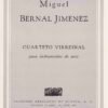 Cuarteto Virreinal [instrumentos de arco] | Miguel Bernal Jiménez
