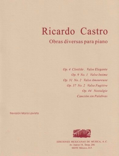 Obras diversas [piano] | Ricardo Castro
