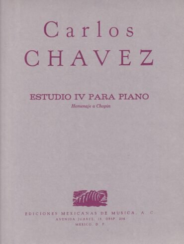 Estudio IV [piano] | Carlos Chávez