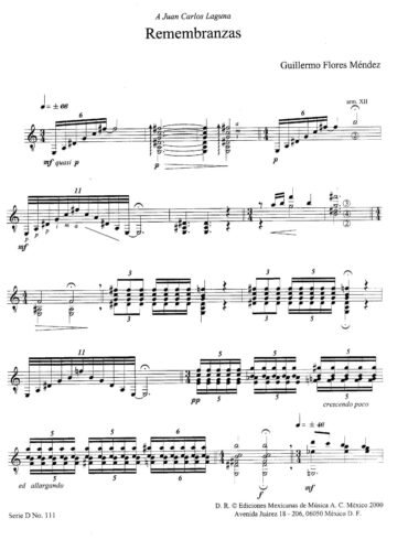 Obras escogidas Vol. V [guitarra] | Guillermo Flores Méndez