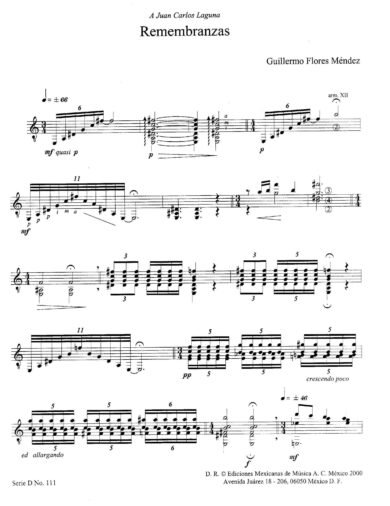 Obras escogidas Vol. V [guitarra] | Guillermo Flores Méndez