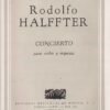 Concierto para violín [Violin y Piano] | Rodolfo Halffter