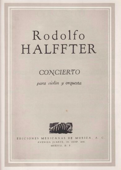Concierto para violín [Violin y Piano] | Rodolfo Halffter