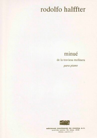 Minué de la traviesa molinera (piano) | Rodolfo Halffter