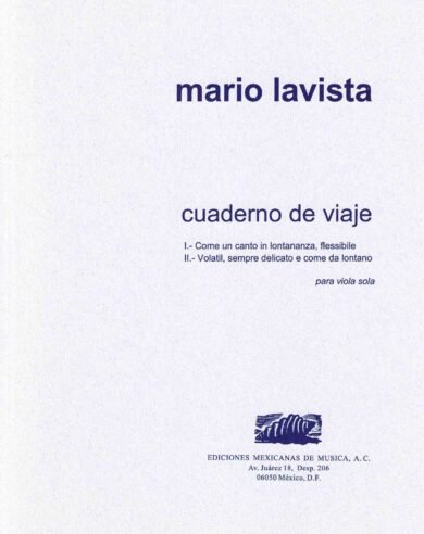 Cuaderno de viaje (viola) | Mario Lavista