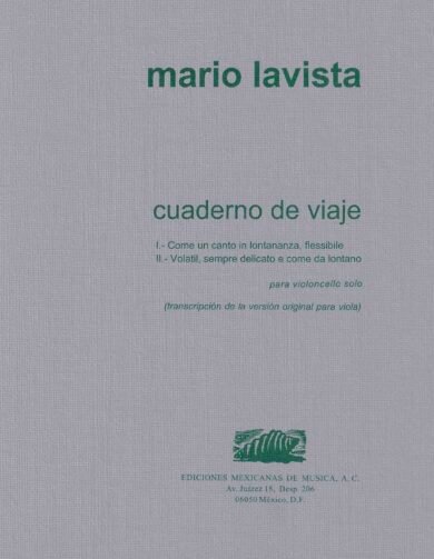 Cuaderno de viaje (violonchelo) | Mario Lavista