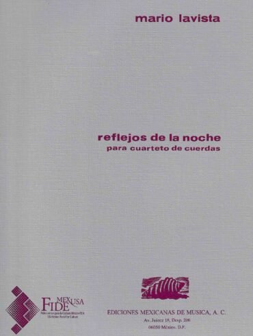Reflejos de la noche (ctto. de cuerdas - partes) | Mario Lavista