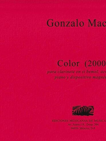 Color (ensamble) | Gonzalo Macías