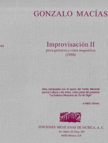 Improvisación II (guitarra y cinta magnética) | Gonzalo Macías