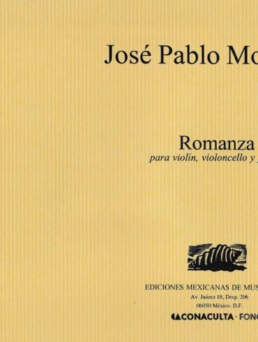 Romanza (violín, violonchelo y piano) | José Pablo Moncayo