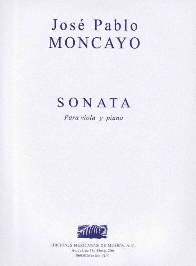 Sonata [viola y piano] | José Pablo Moncayo