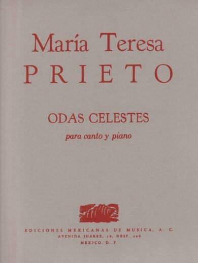 Odas celestes (canto y piano) | María Teresa Prieto