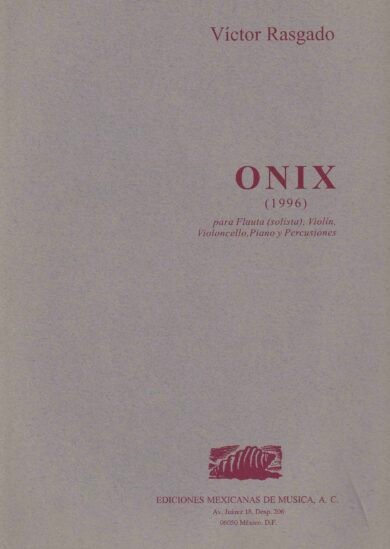 Onix (flauta y ensamble) | Víctor Rasgado