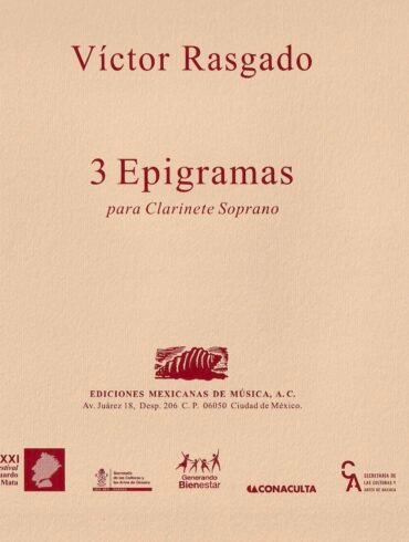 Tres epigramas (clarinete soprano) | Víctor Rasgado