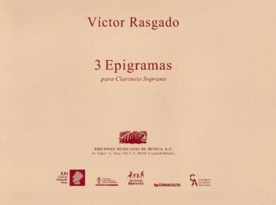 Tres epigramas (clarinete soprano) | Víctor Rasgado