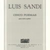 Cinco poemas [canto y piano] | Luis Sandi