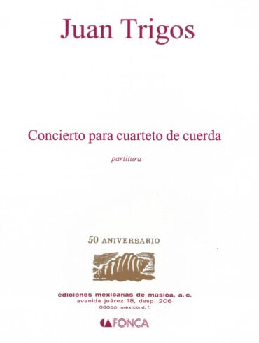 Concierto (cuarteto de cuerdas - partes) | Juan Trigos