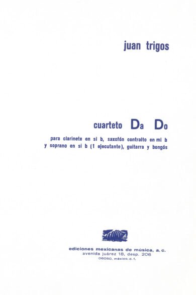 Cuarteto Da Do (ensamble de cámara - partitura) | Juan Trigos