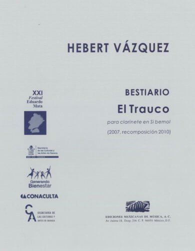 Bestiario. El trauco [clarinete en Bb] | Hébert Vázquez