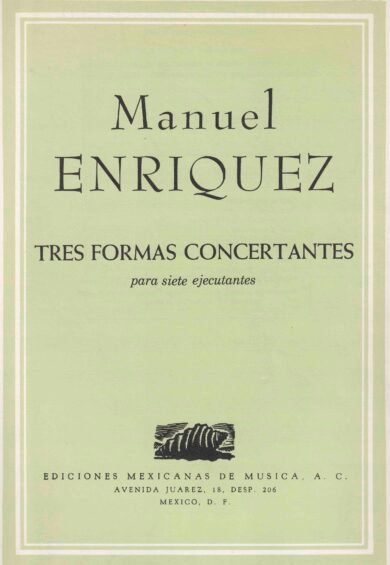 Tres Formas Concertantes [Ensamble] | Manuel Enríquez