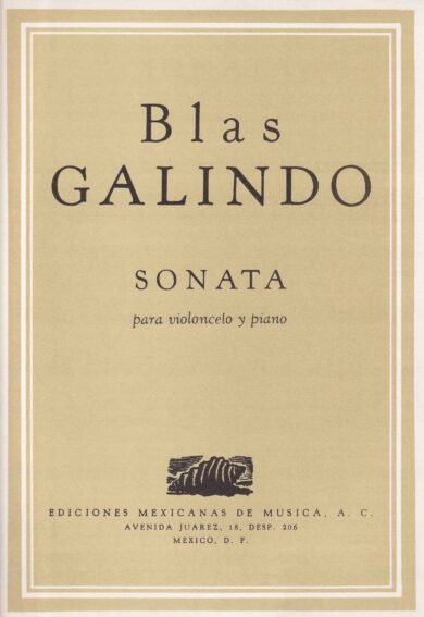 Sonata [Violoncello y piano] | Blas Galindo