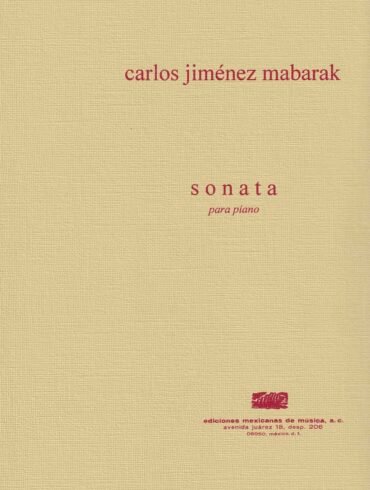 Sonata [piano] | Carlos Jiménez Mabarak