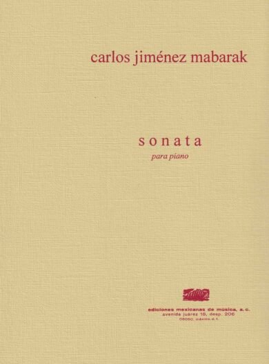 Sonata [piano] | Carlos Jiménez Mabarak