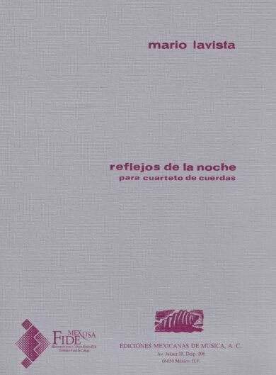 Reflejos de la noche (ctto. de cuerdas - partes) | Mario Lavista