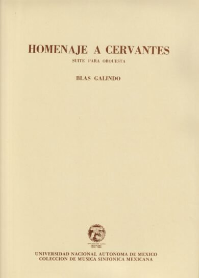 Blas Galindo | Homenaje a Cervantes