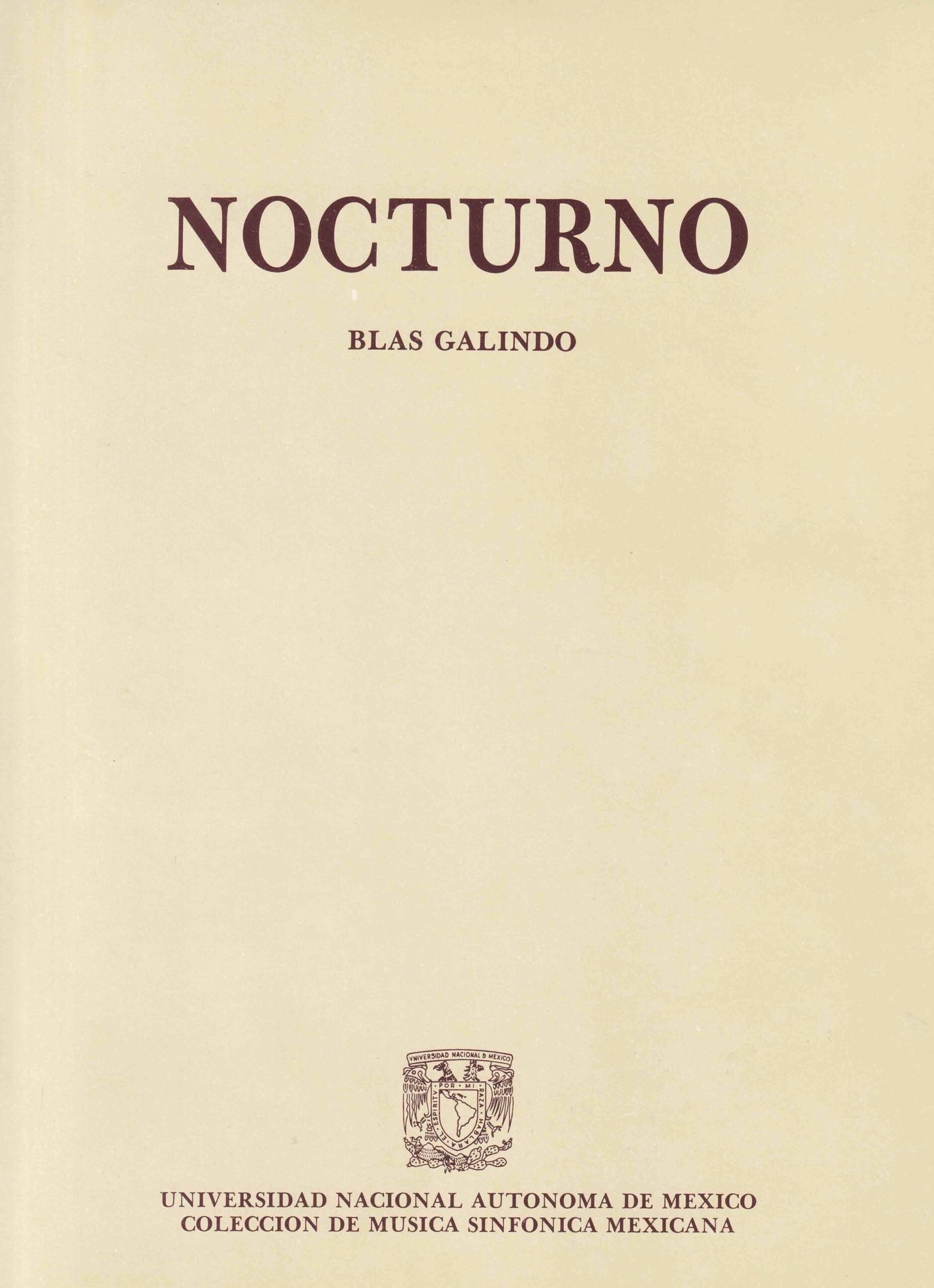 Blas Galindo | Nocturno