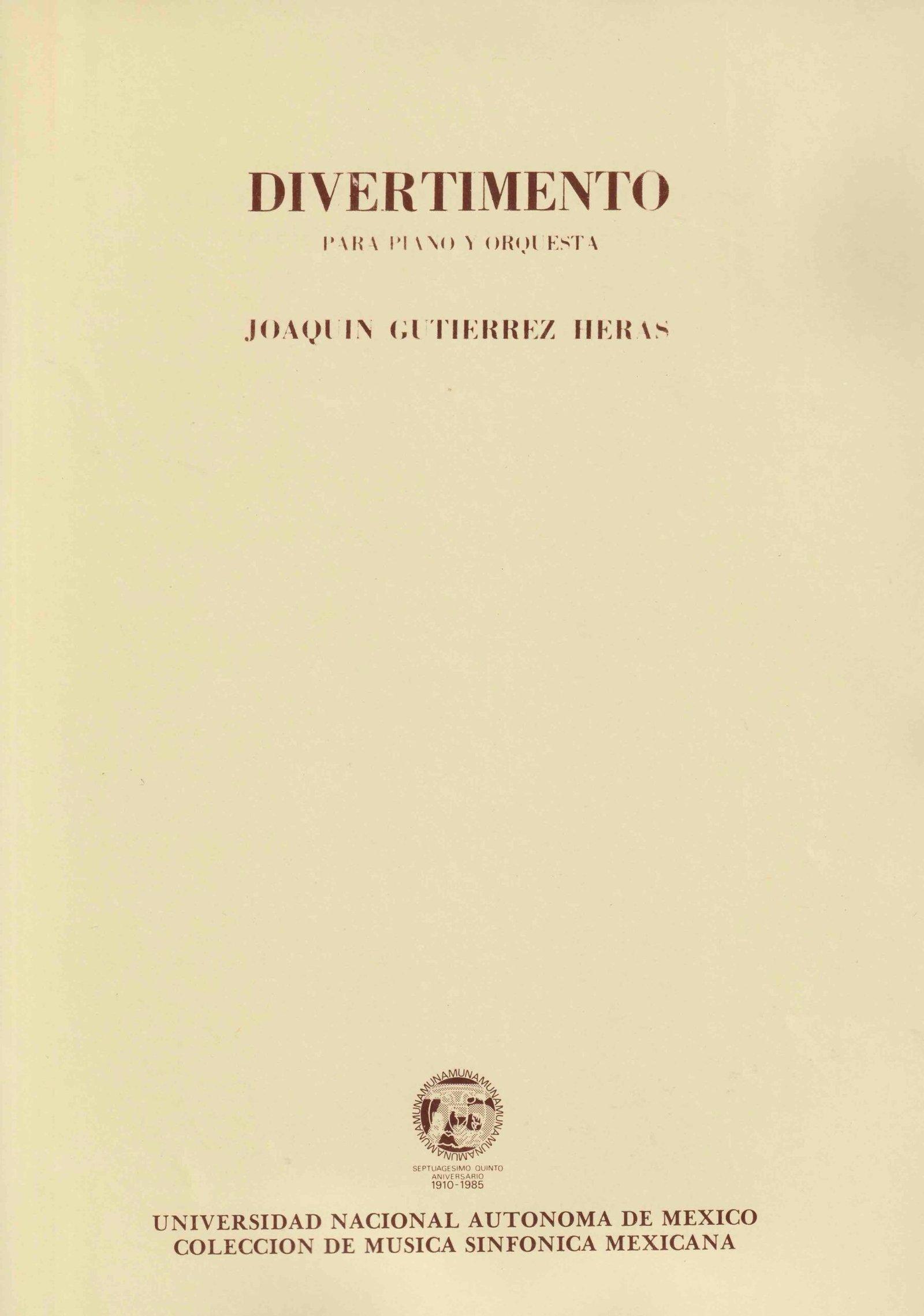 Gutierrez Heras Joaquín | Divertimento
