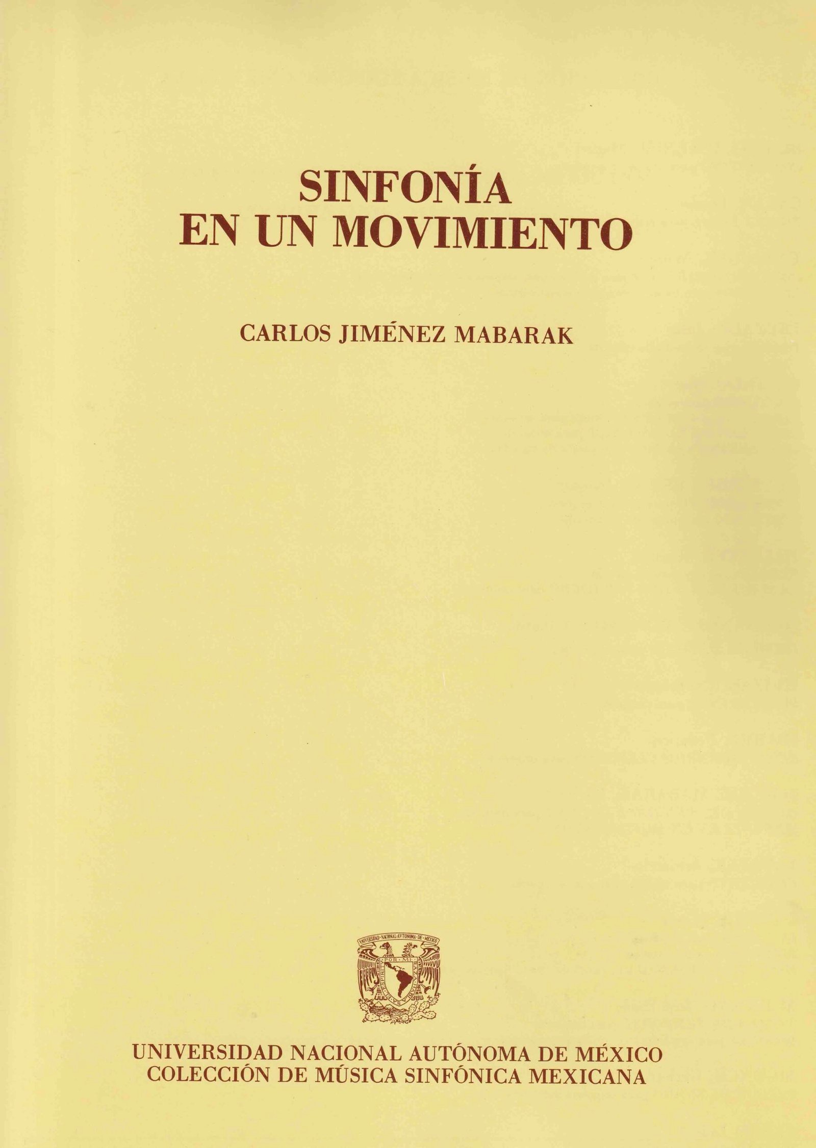 Carlos Jímenez Mabarak | Sinfonía en un movimiento