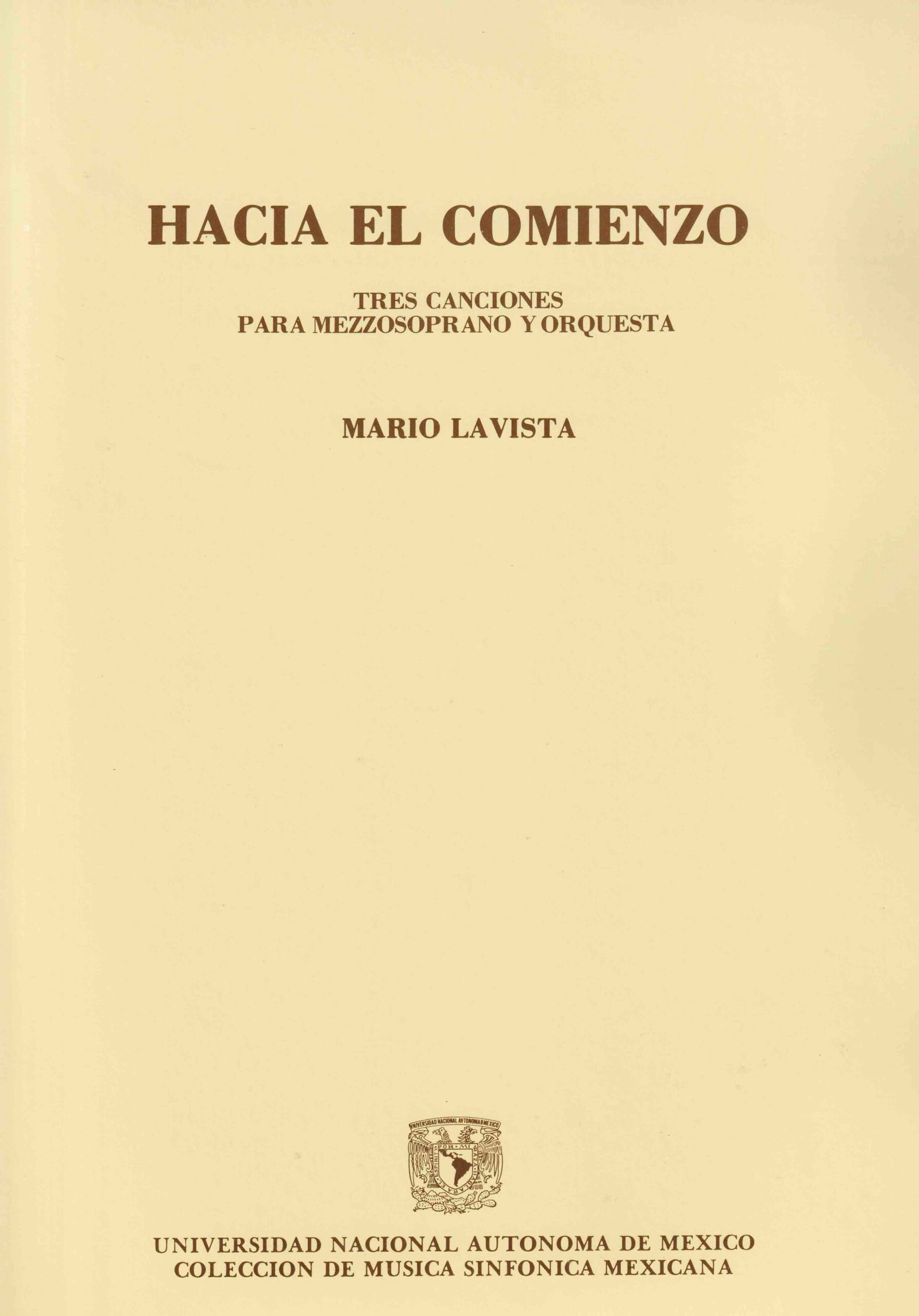 Mario Lavista | Hacia el comienzo